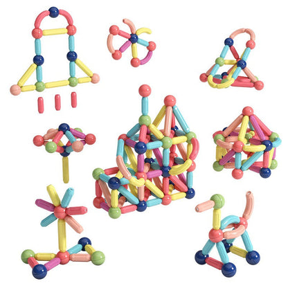 STEM Magnetic Building Toys – Kids Magnet Stick & Ball Construction Set