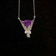 Flower Bouquet Pendant Necklace Gift