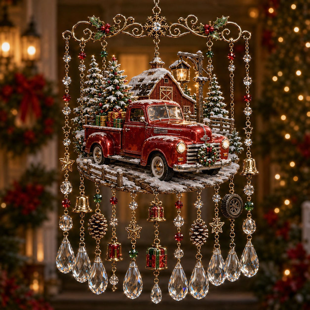 🔥Last Day 49% OFF - Handmade Christmas Stained Glass Window Hanging