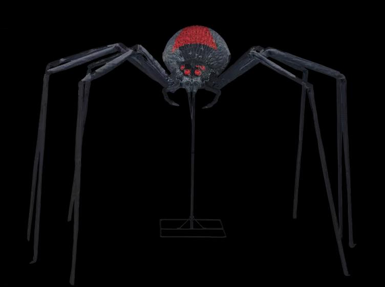 8' Black Widow Spider Decoration