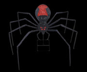 8' Black Widow Spider Decoration