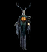 Skeleton Forest Creature with Horns Halloween Animatronic Decoration