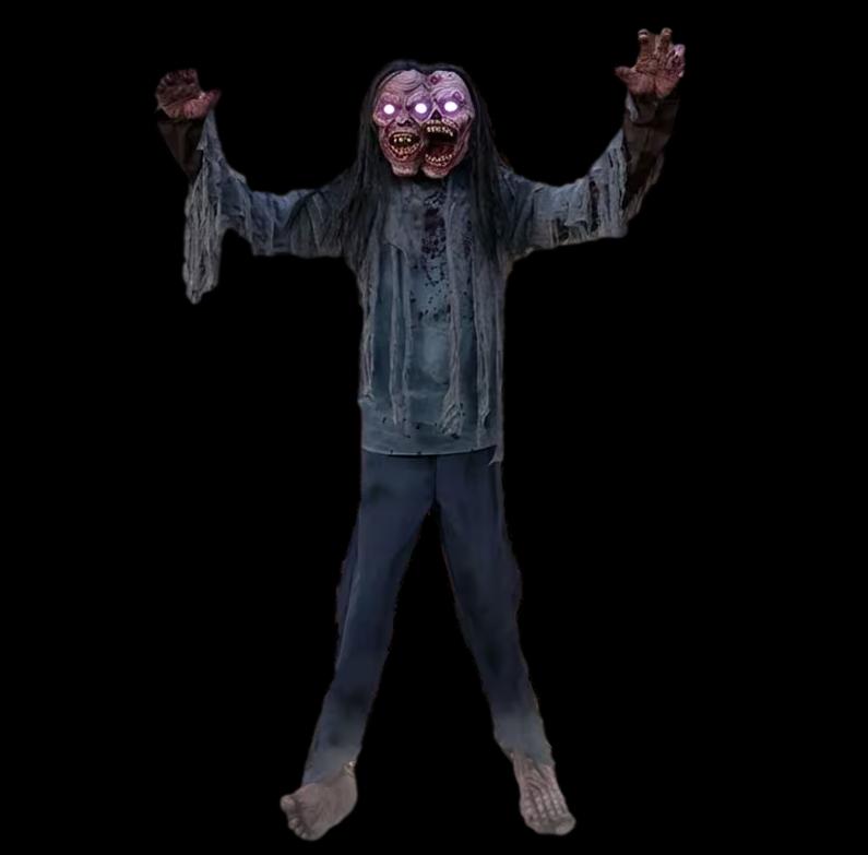 Jack & Jill Zombie Halloween Animatronic Decoration