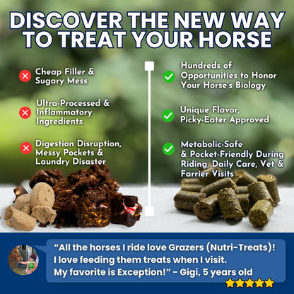Grazers Nutri-Treats - Forage-Based, Healthy Horse Treats