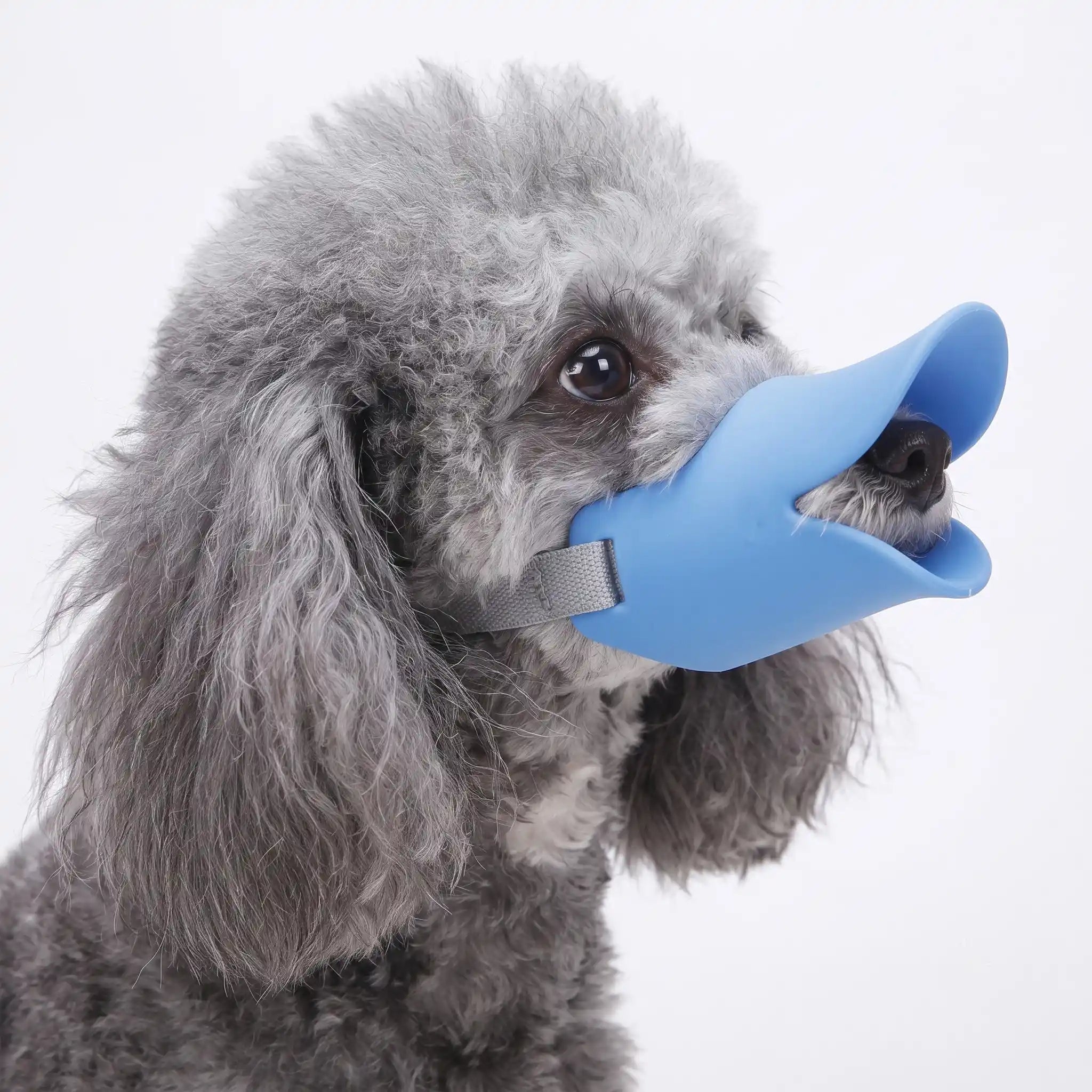 Silicone Duck Muzzle for Dogs - Anti-Bite & Bark Control