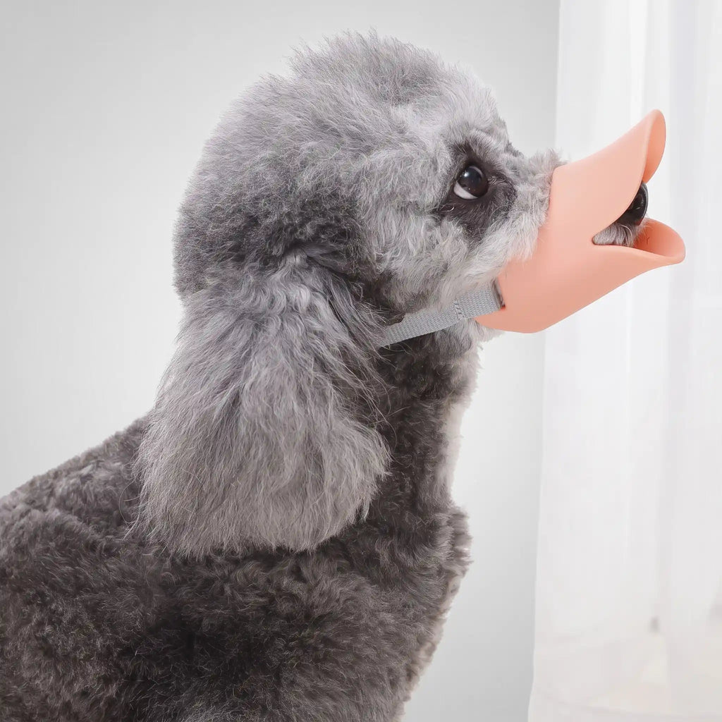 Silicone Duck Muzzle for Dogs - Anti-Bite & Bark Control