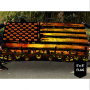 Halloween Flag Pumpkin Jack O Lantern Pumpkin Grommet Flag