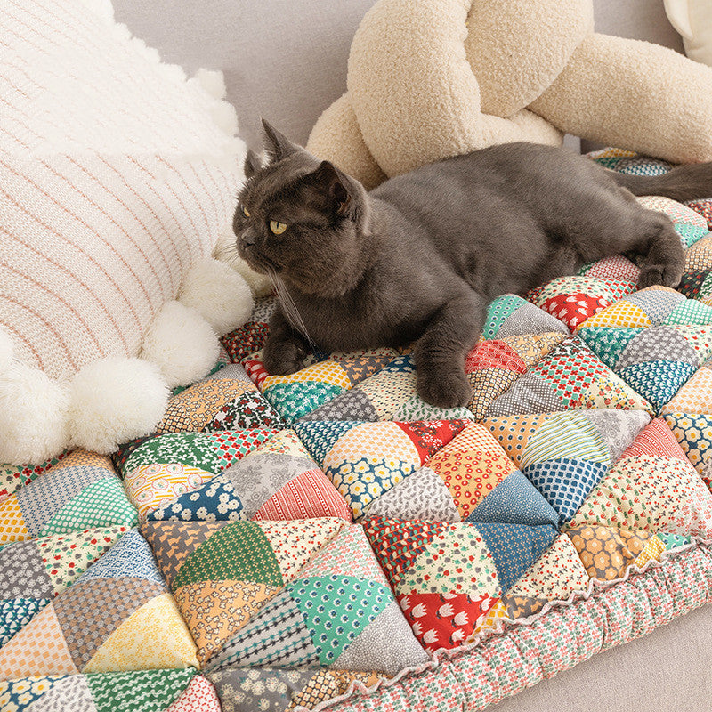 Retro Cotton Protective Couch Cover