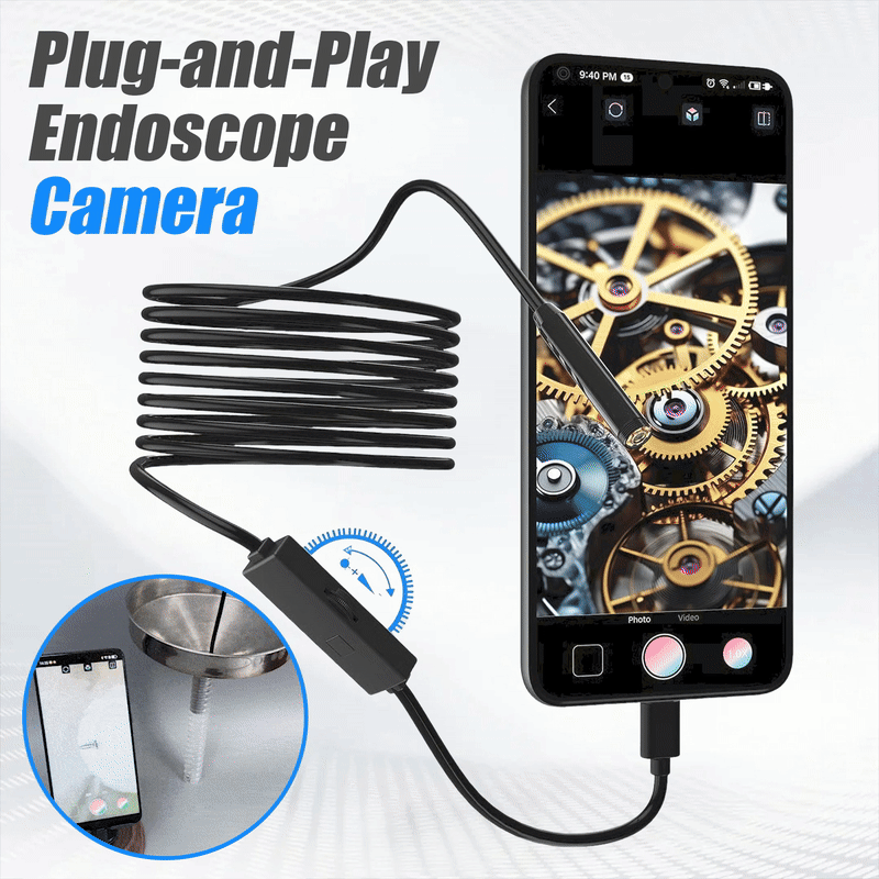 🔥LAST DAY SALE 49% OFF-🔎 Plug-and-Play Endoscope Camera - Direct Connection