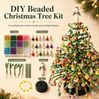 🎄✨ DIY Beaded Christmas Tree Kit – 🎅Create Your Own Sparkling Holiday Decoration