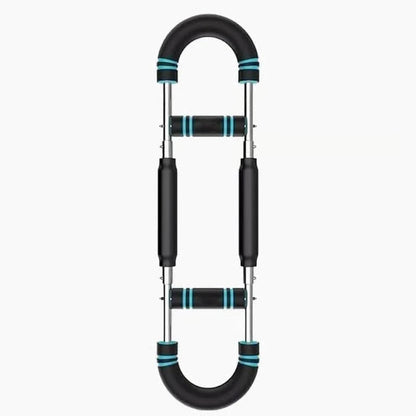 Adjustable weight bar for arm trainers, arm and torso strength training equipment, portable training device for home gyms and fitness
