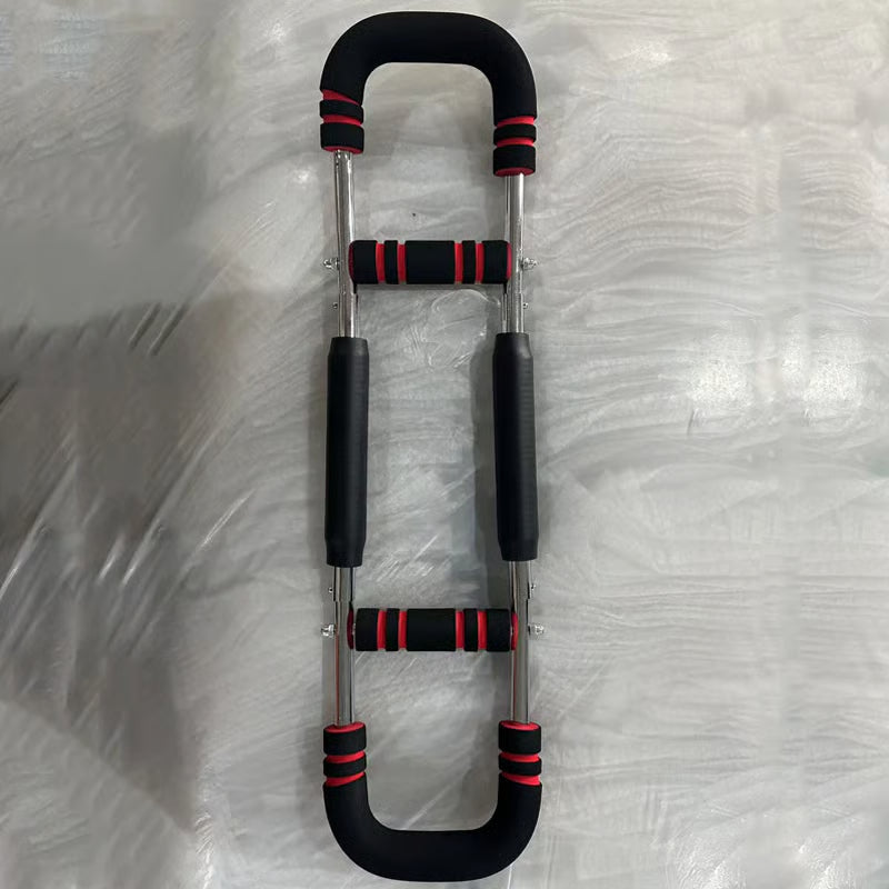 Adjustable weight bar for arm trainers, arm and torso strength training equipment, portable training device for home gyms and fitness