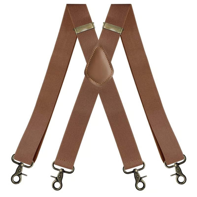 📏 Adjustable Work Suspenders | Classic X-Back Support