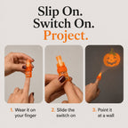 🎃36PCS Halloween Finger Projector Lights – Mini Pattern Projector