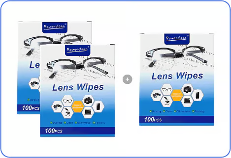 Anti-Fog Lens Wipes(100 Pcs)