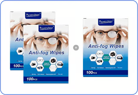 Anti-Fog Lens Wipes(100 Pcs)
