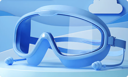 Anti-Fog Swimming Goggles for Kids with Nose Clip & Ear Plugs