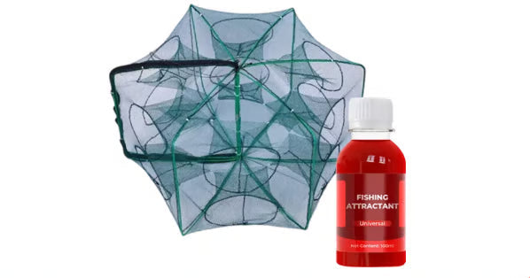 Auto-Foldable Strengthened Fishing Trap Net