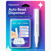 🔥 Last Day 50% OFF – 💎 Automatic Crystal Art Bead Dispenser Pen & Tray Set