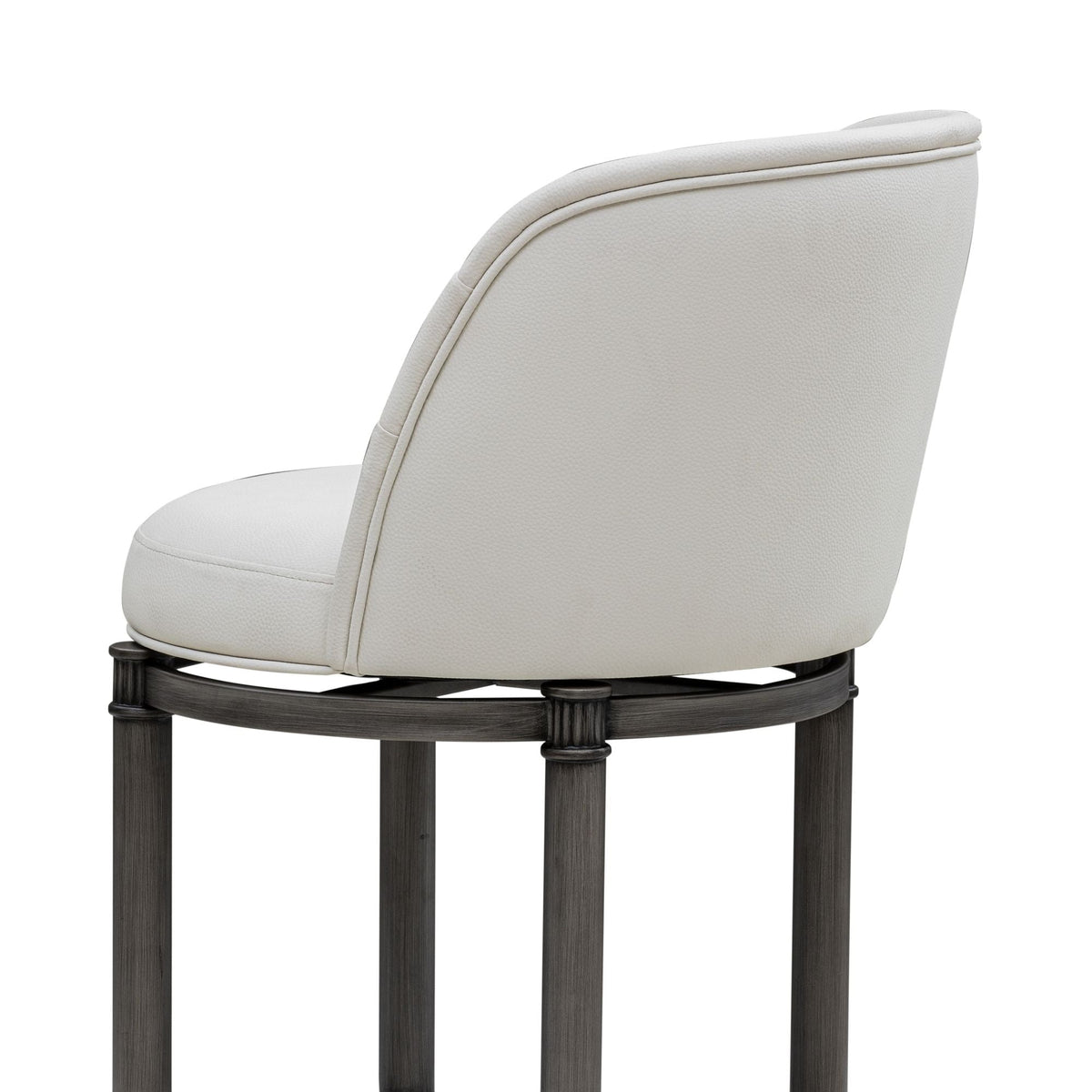 Eunice - Faux Leather Upholstered Swivel Counter Height Barstool