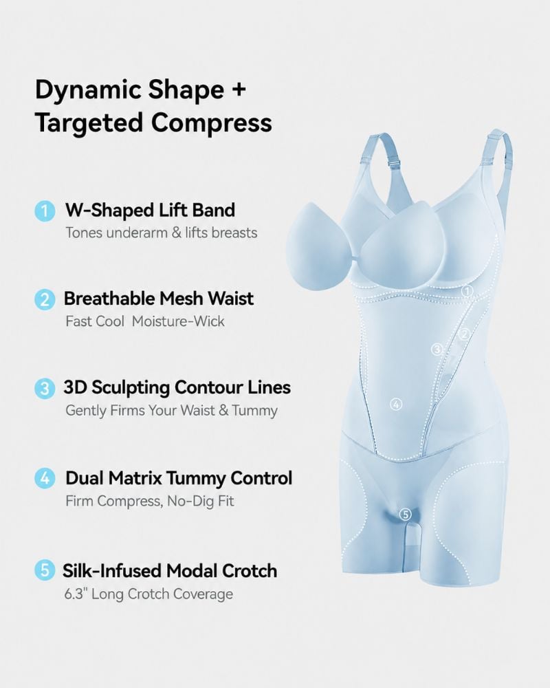 Easy-Off Mesh Cooling 360° Sculpting Shapewear Bodysuit