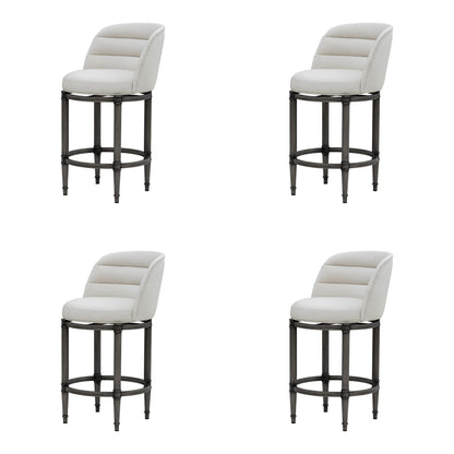 Eunice - Faux Leather Upholstered Swivel Counter Height Barstool
