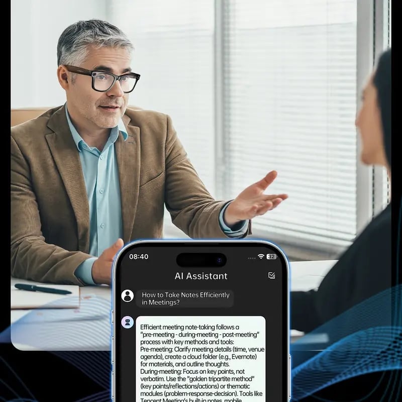 🔥🔥LAST DAY SALE 49% OFF-✨👓Smart AI Translation Camera Bluetooth Glasses