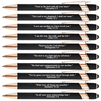 Bible Verse Ballpoint Pen Set (10PCS)
