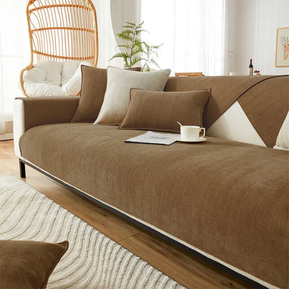 Chenille Fabric Waterproof & Antifouling Couch Covers