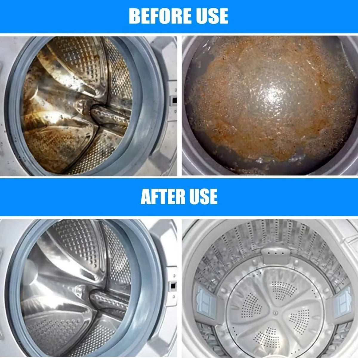 🧼 BUY 2 GET 3 FREE! ✨ Washing Machine Deep Cleaner Tablets – Eliminates 99% Germs, Removes Odors & Prevents Mold 🧽