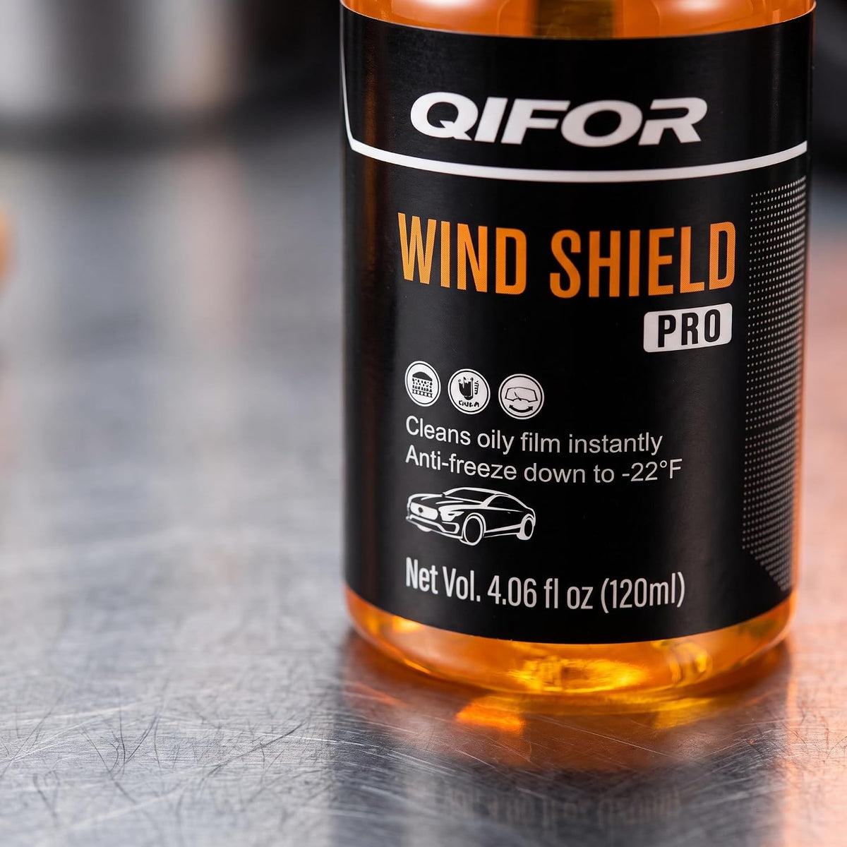 🔥Last Day 50% OFF - 🚗 QIFOR Concentrated Windshield Washer Fluid – 120ml Car Glass Cleaner. Oily Film Removal & -22°F Anti-Freeze Protection