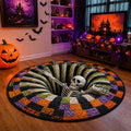 ⭐2026 USA Sale: Up to 50% OFF -3D Skeleton Vortex Quilted Round Halloween Rug