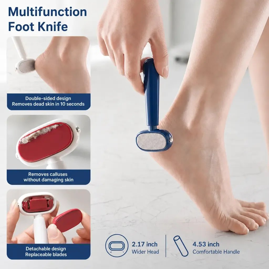 🔥Last Day 49% OFF - 💅Dual-Sided Foot Callus Remover – Smooth. Soft Feet Without the Fuss