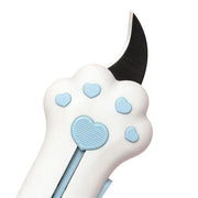 Cute Cat Claw Craft Knife, Creative Unboxing Tool, Stainless Steel Blade, Office Cutting Supply, Ideal for Home Office School, Perfect Gift, angel cat, black cat look, Open package, outie kitty cats, squishy cat