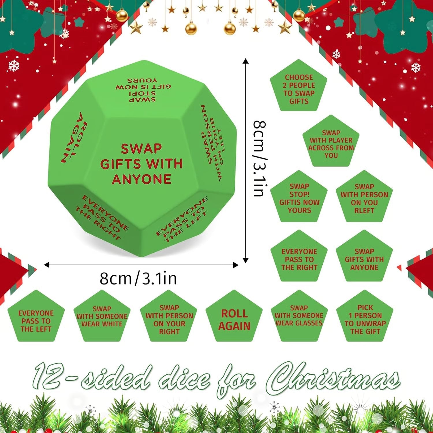 Christmas Early Sale 🎅🔥 Hilarious Christmas Gift Exchange Party GameDice