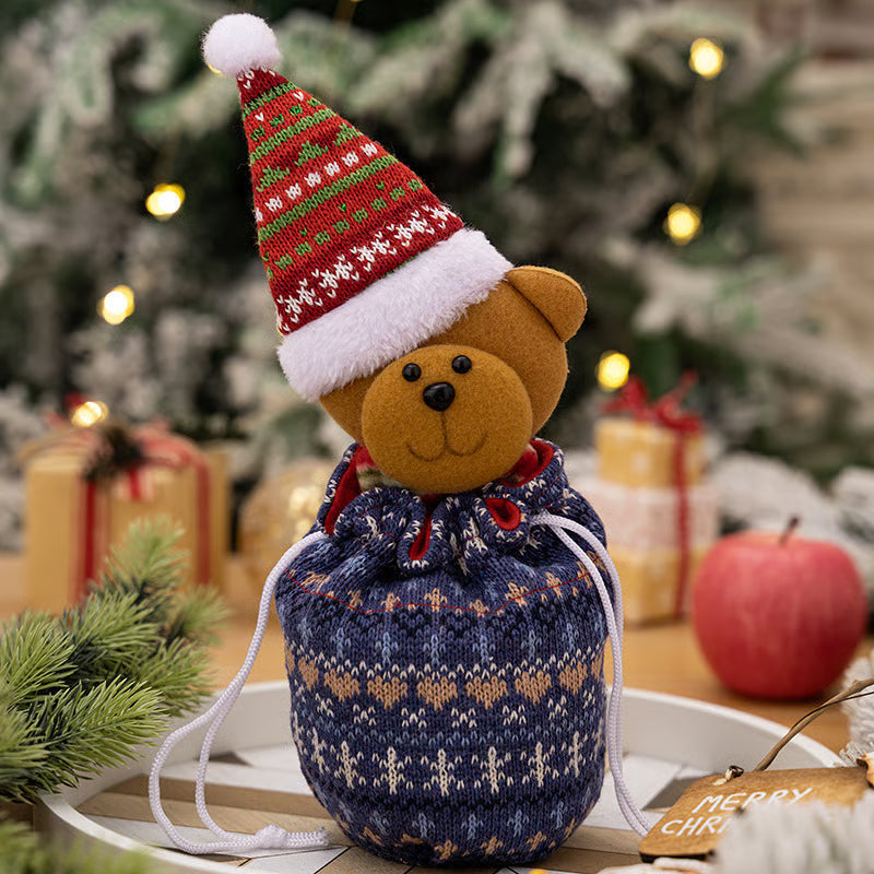 🎉🎉Christmas Knitted Doll Gift Bags