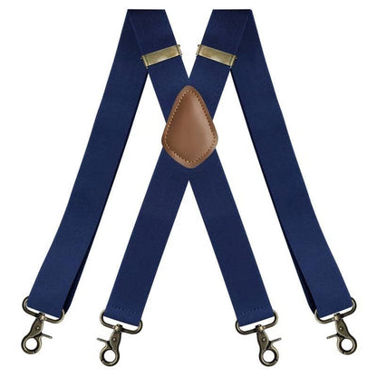 💼 Comfortable 4‑Clip Work Suspenders for Men