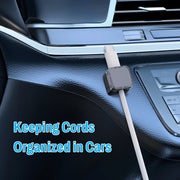 6 Pack Magnetic Cable Clips, Adjustable Cable Holder, Smooth Cord Organizer with Adhesive Backing for Under Desk, Office, Home, Car & Wall