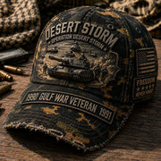 Desert Storm Operation Desert Storm Vintage Camouflage Baseball Cap