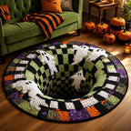 ⭐2026 USA Sale: Up to 50% OFF -3D Skeleton Vortex Quilted Round Halloween Rug