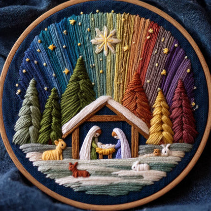 🔥DIY Nativity Embroidery Set – Stitch the Holy Story✝️