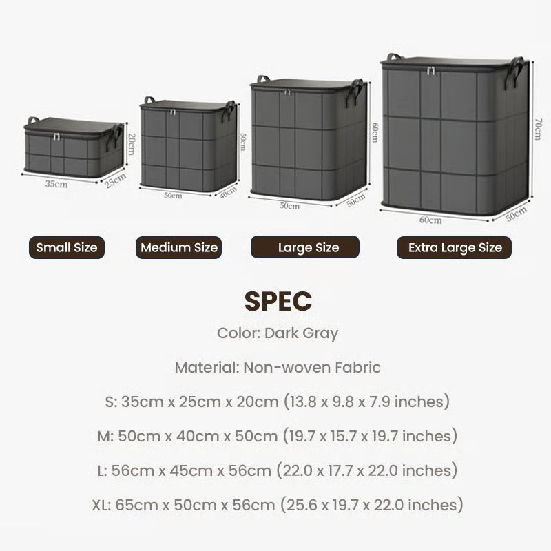 Dust-Proof Comforter and Bedding Organizer