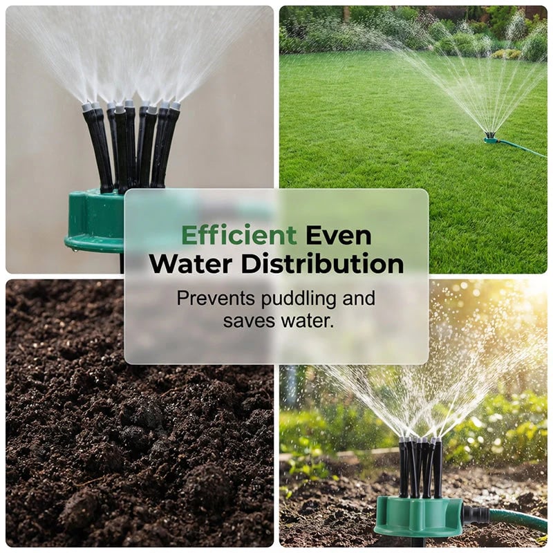 360° Coverage Precision Garden Irrigation Sprinkler