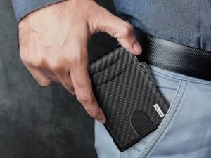 🔥LAST DAY SALE 49% OFF-🔥Minimalist Pop-Up Wallet for Men – RFID Blocking Aluminum Card Holder with ID Window & Leather Front Pocket