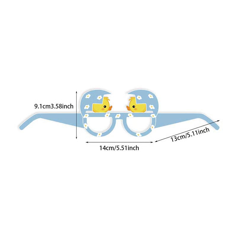 Easter Themed Paper Glasses