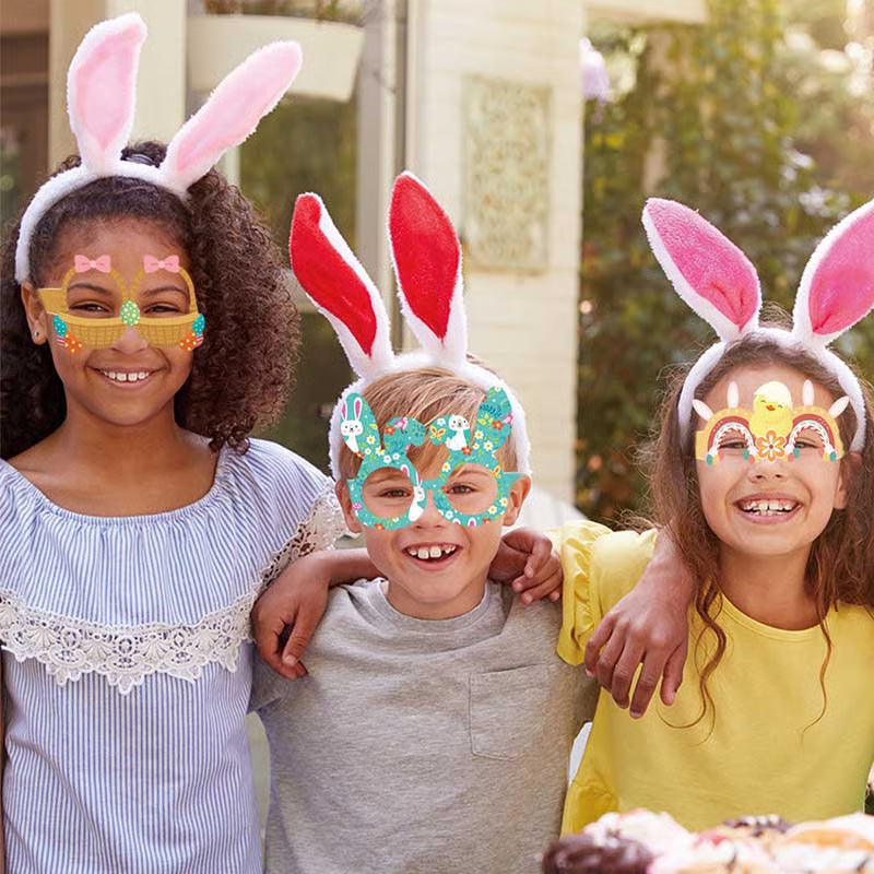 Easter Themed Paper Glasses