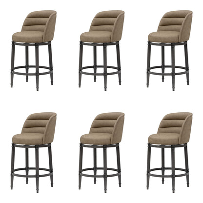 Eunice - Faux Leather Upholstered Swivel Counter Height Barstool
