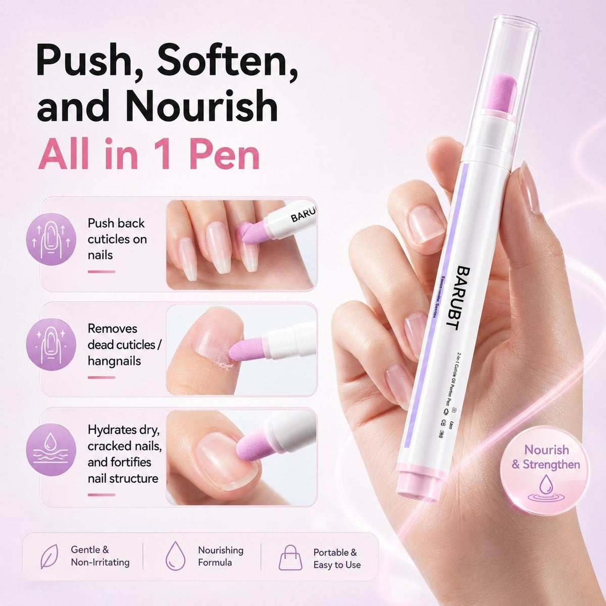 💖Hot 50% OFF🌹2-in-1 Cuticle Remover Pen