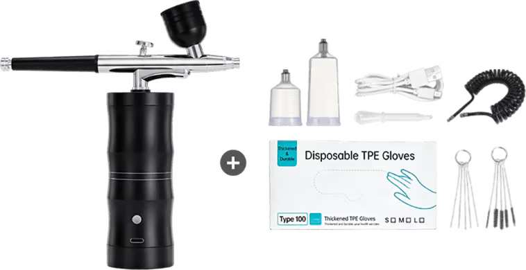 Electric Airbrush Kit with Compressor