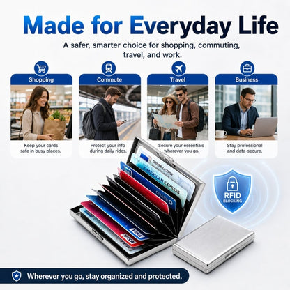 🔥LAST DAY SALE 49% OFF-💳RFID Blocking Metal Card Holder